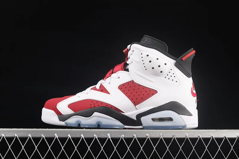 All categories Air Jordan Jordan series basketball shoes Air Jordan 6 Air Jordan "Carmine" AJ6 Joe 6 Rouge White Red 2021 replica high-top basketball shoes CT8529-106